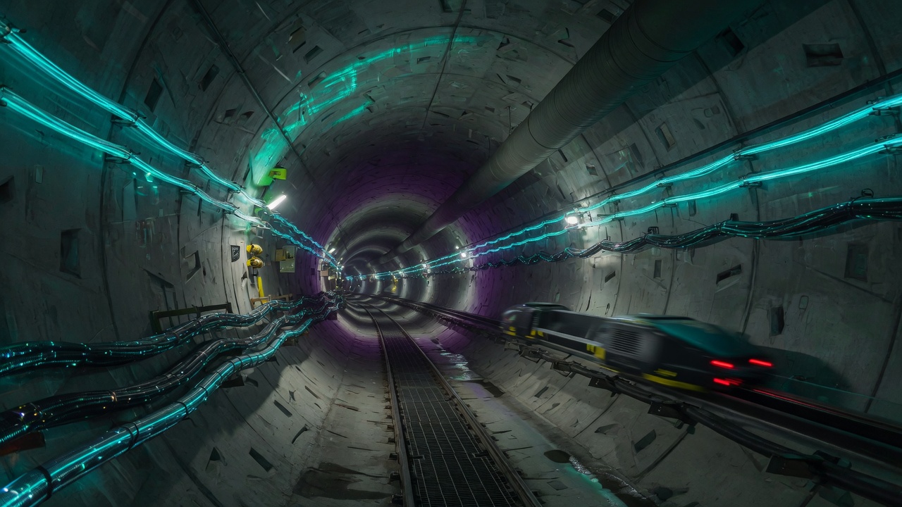 Boring Tunnel — subterranean fiber backbone